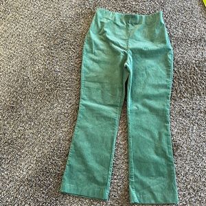 Beautiful shade of green corduroy pull on pants